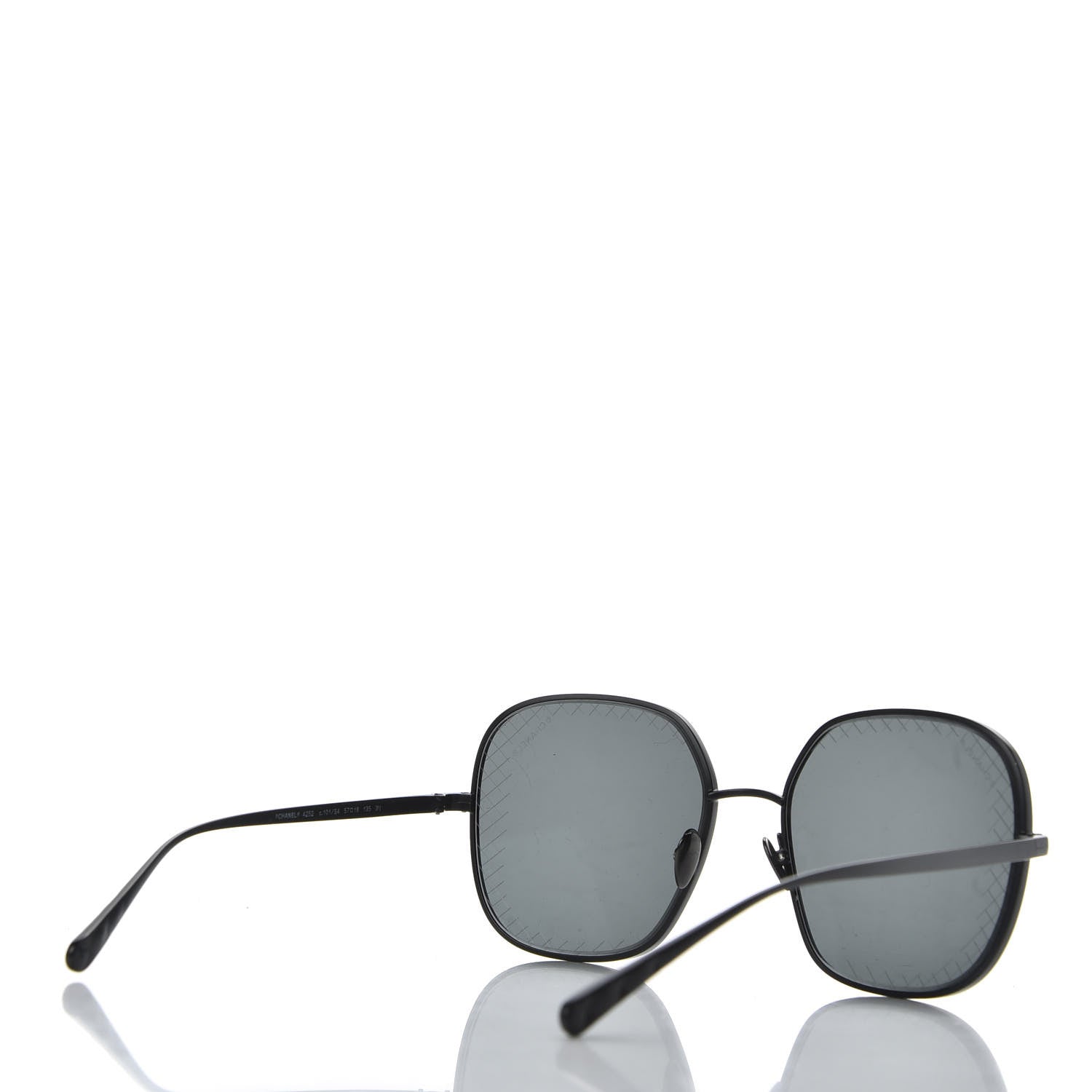 Chanel Square Sunglasses 4252 Black 4 of 8