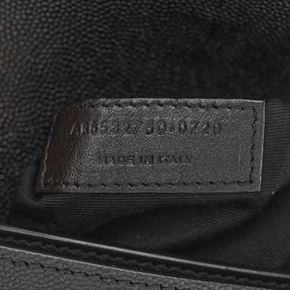 Saint Laurent Grain De Poudre Monogram Cassandra Clasp Bag Black 7 of 11