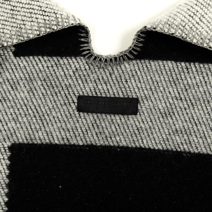 Burberry Cashmere Wool Mega Check Cape Scarf Scarf Grey 2 of 3