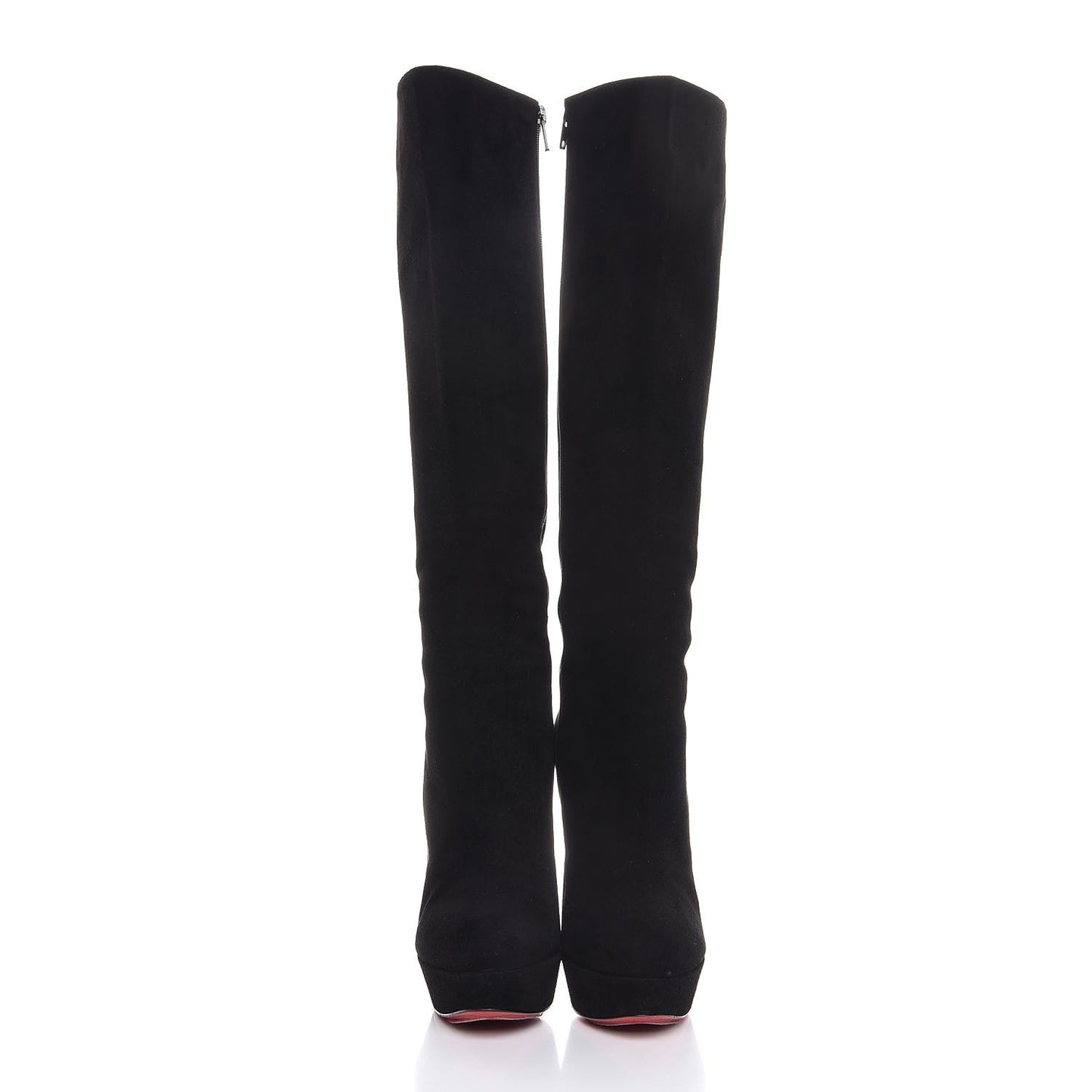Suede Bianca Botta 140 Knee Boots 39.5 Black