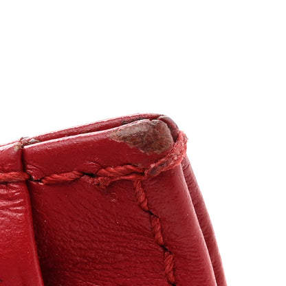 Gucci Calfskin Matelasse GG Marmont Card Holder Hibiscus Red 7 of 10