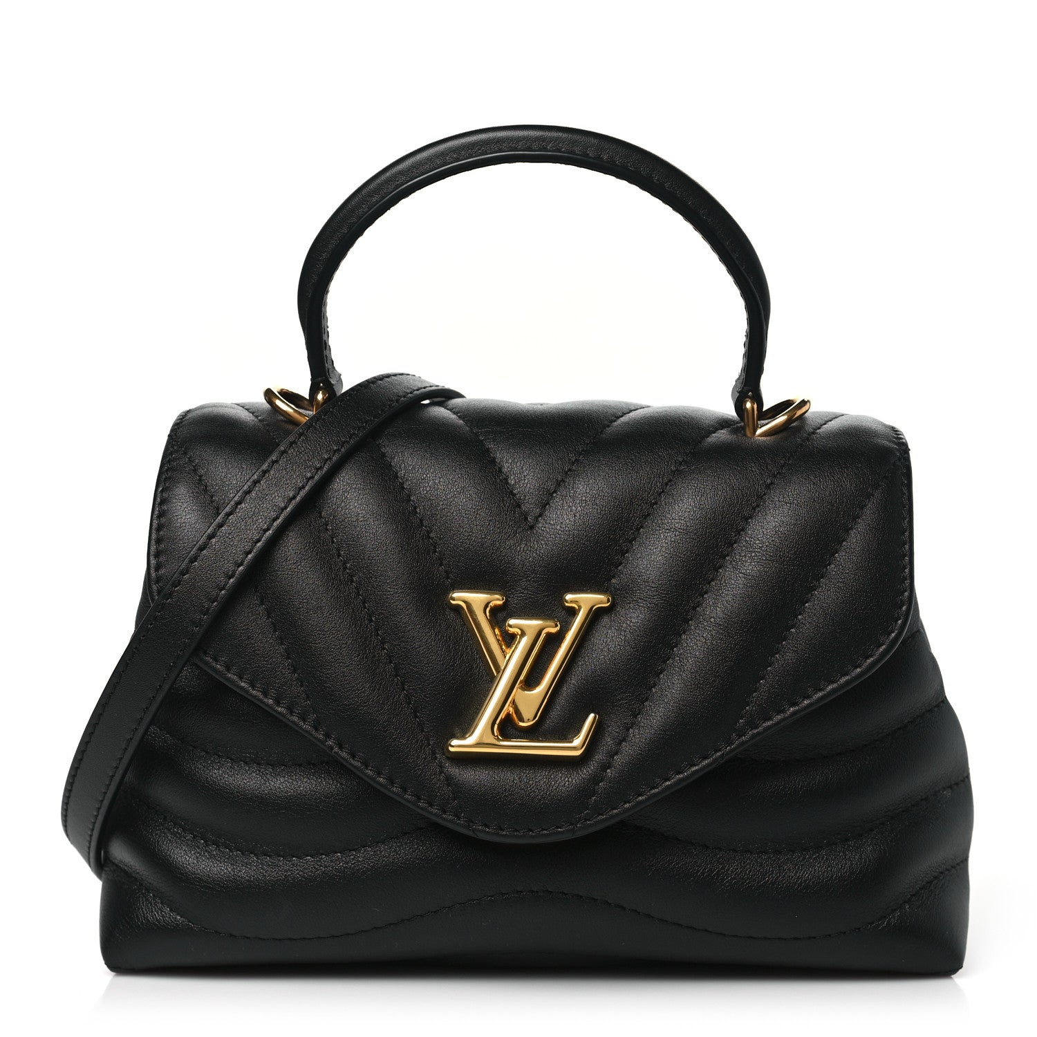 Louis Vuitton Calfskin Hold Me New Wave Black 1 of 9