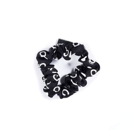 Chanel Silk CC Twilly Hair Tie Black White 4 of 4