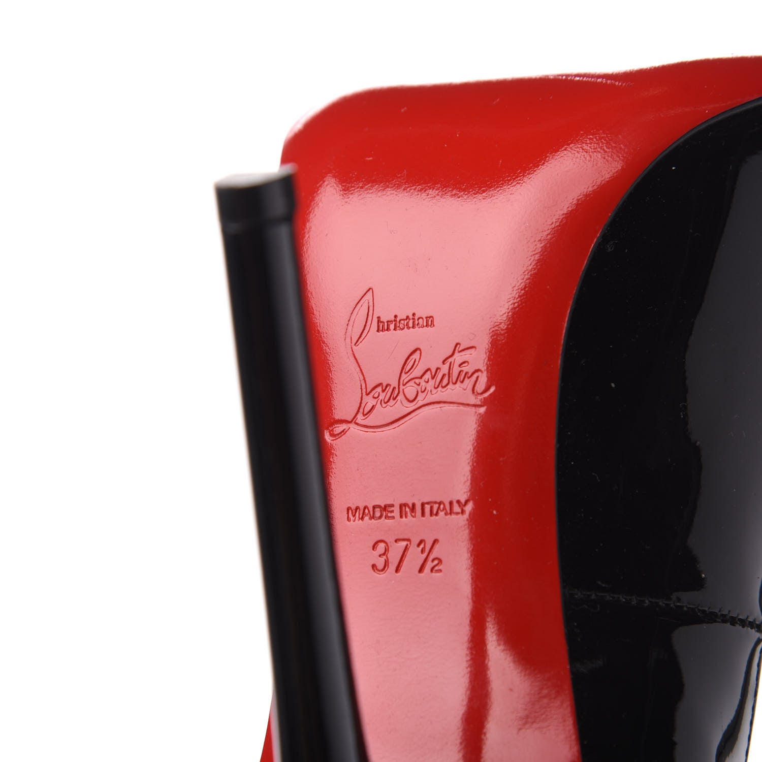 Christian Louboutin Patent Pigalle 120 Pumps 37.5 Black 7 of 7