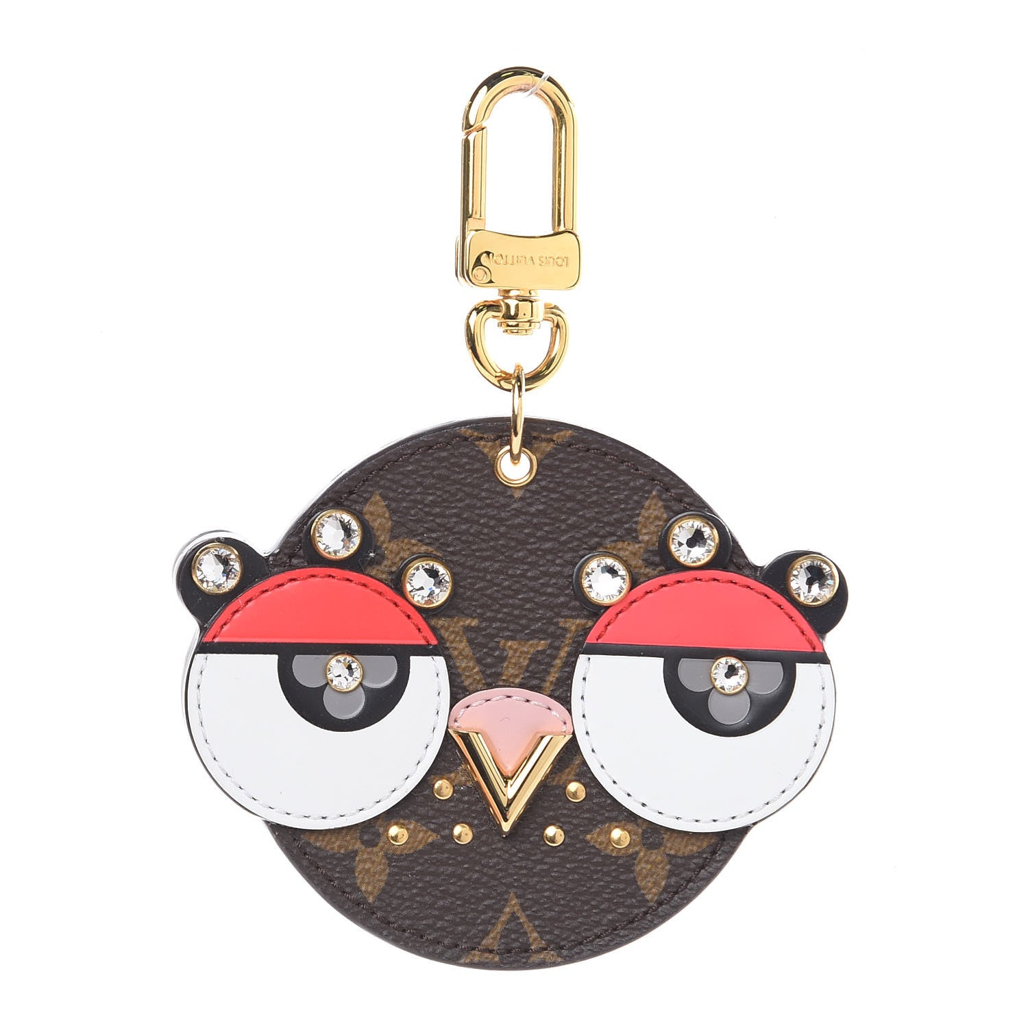 Louis Vuitton Monogram Animal Faces Bird Bag Charm 1 of 4