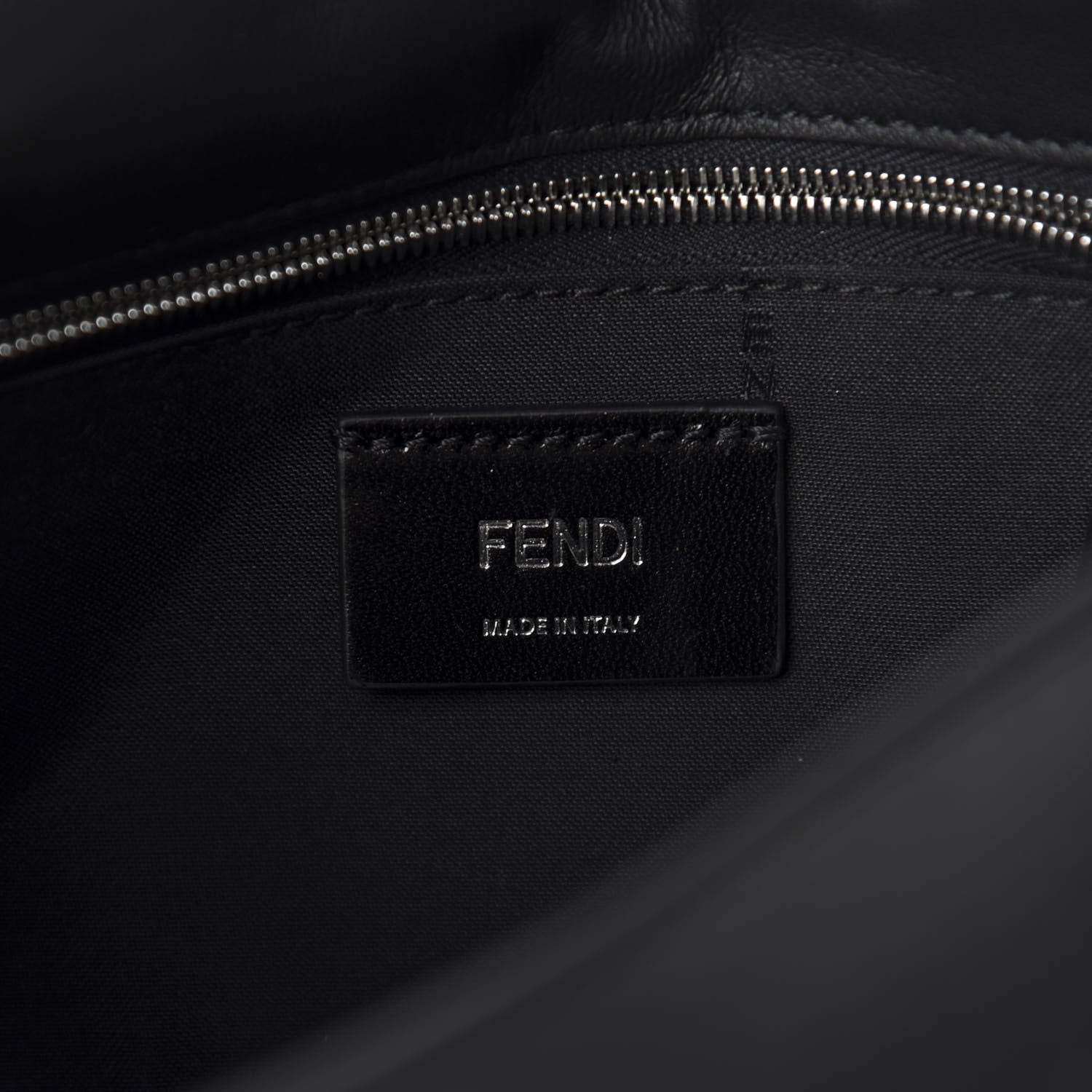 Fendi Nappa FF 1974 Embossed Mini Expandable Flap Bag Black 8 of 10