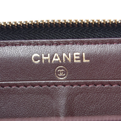 Chanel Caviar Quilted Large Gusset Zip Around Wallet Black 6 of 11