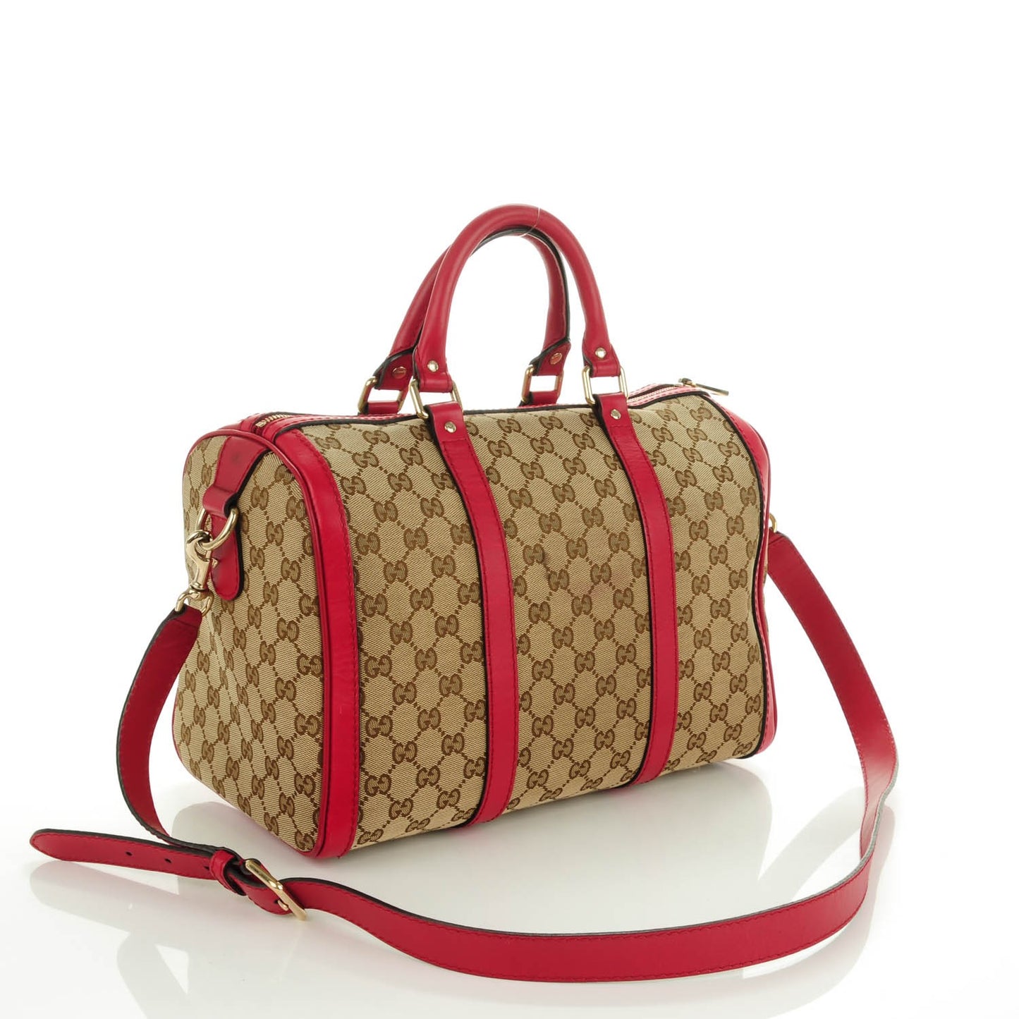 Monogram Medium Joy Boston Beige Red
