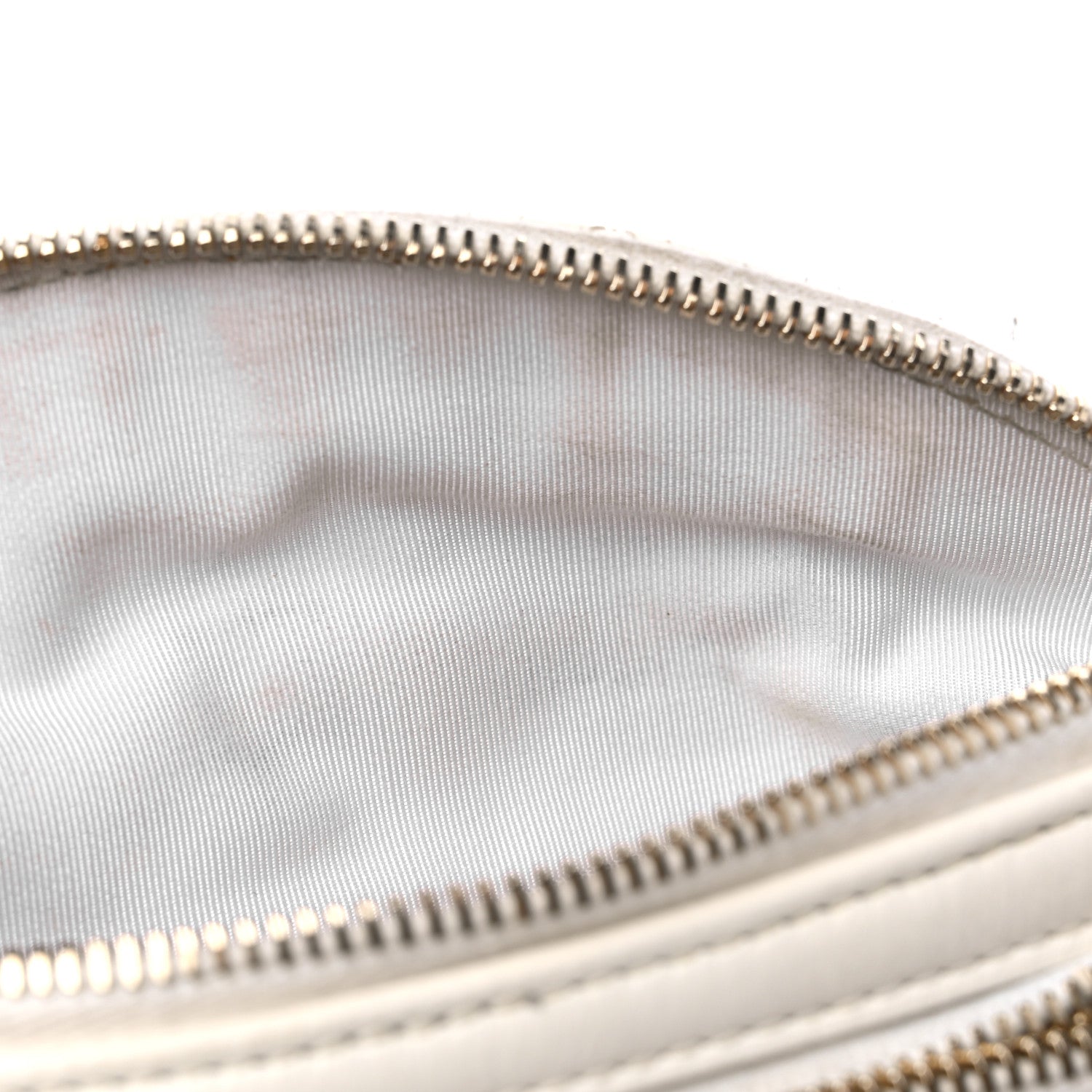 Chanel Aged Calfskin Quilted Waist Belt Bag White 10 of 15