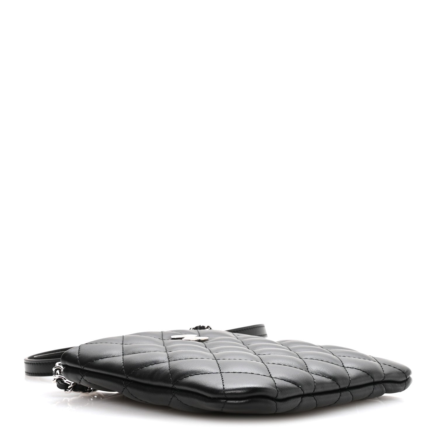 Chanel Lambskin Quilted Uniform Crossbody Bag Black 4 of 11
