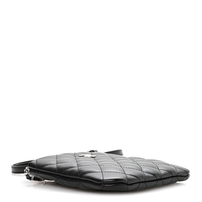 Chanel Lambskin Quilted Uniform Crossbody Bag Black 4 of 11