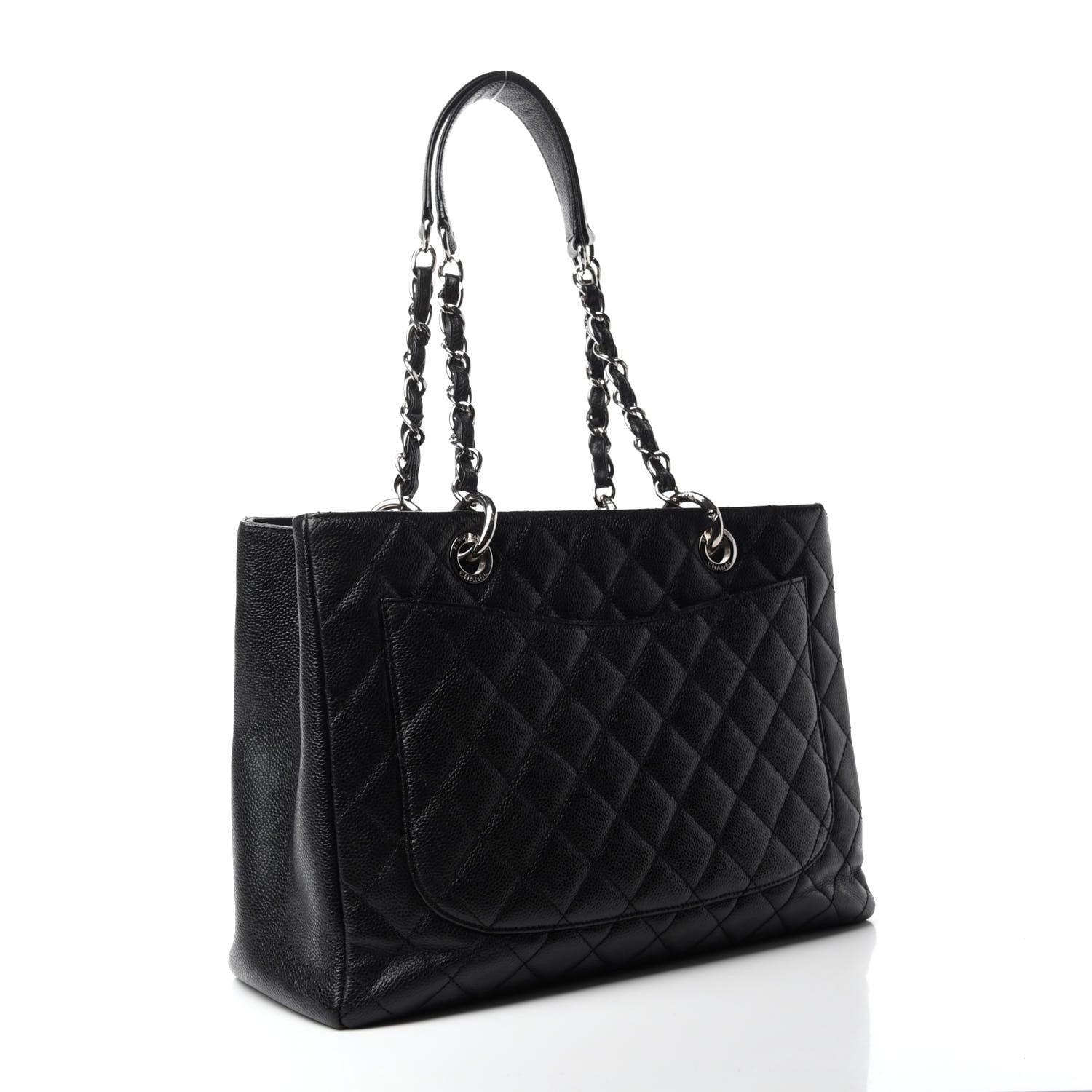 Chanel Caviar Quilted Grand Shopping Tote GST Black 3 of 12