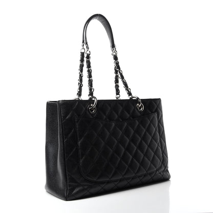 Chanel Caviar Quilted Grand Shopping Tote GST Black 3 of 12