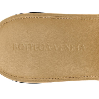 Bottega Veneta BOTTEGA VENETA Nappa Maxi Intrecciato Lido Flat Sandals 37.5 Cane Sugar 7 of 10