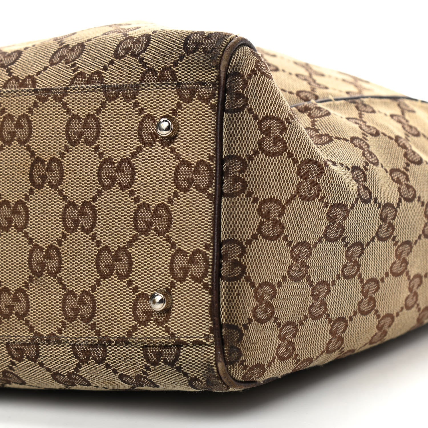 Gucci GG Monogram Web Pop Tote Dark Brown 10 of 16