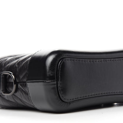 Chanel Aged Calfskin Chevron Quilted Small Gabrielle Hobo So Black 6 of 10