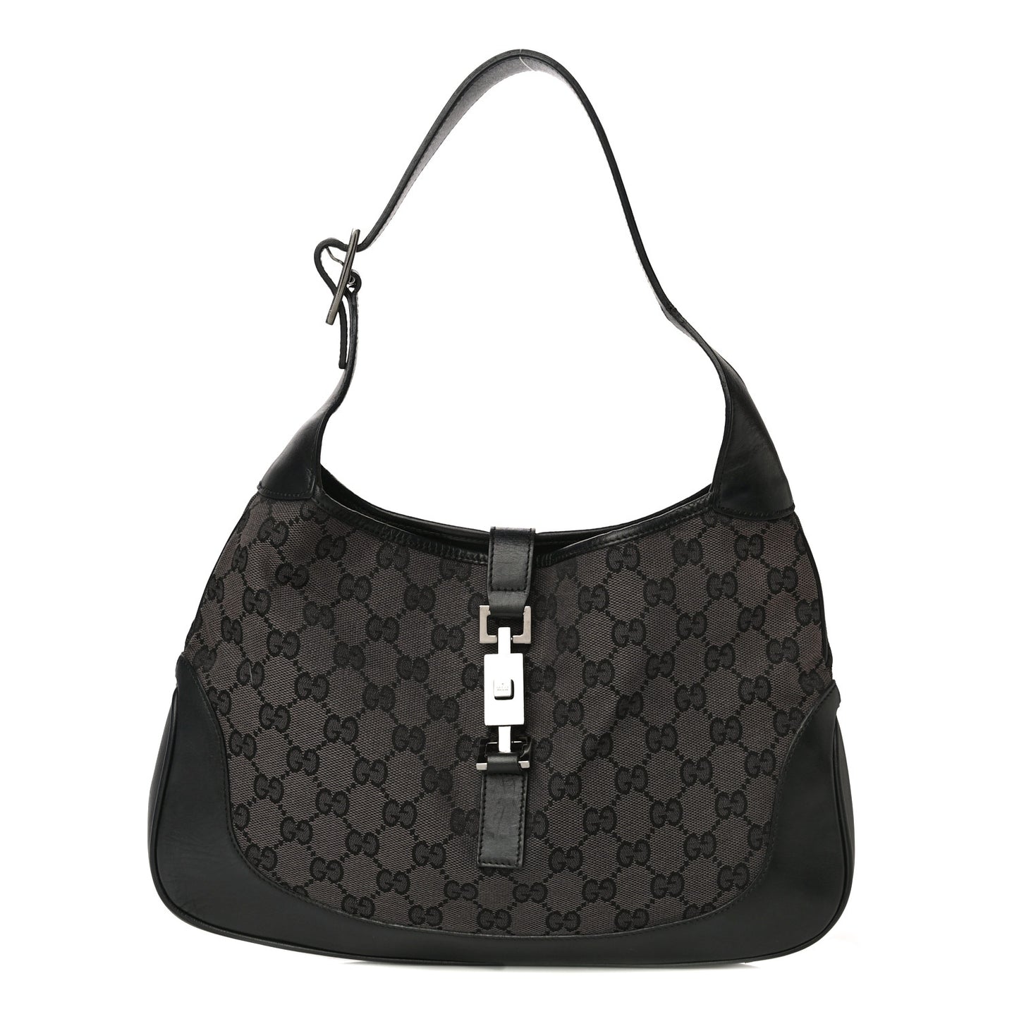 Monogram Small Jackie O Hobo Black