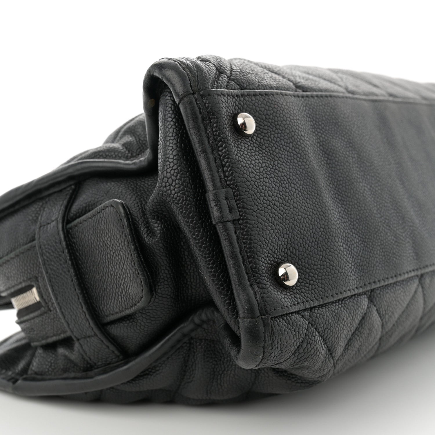 Chanel Caviar Quilted French Riviera Tote Black 10 of 16