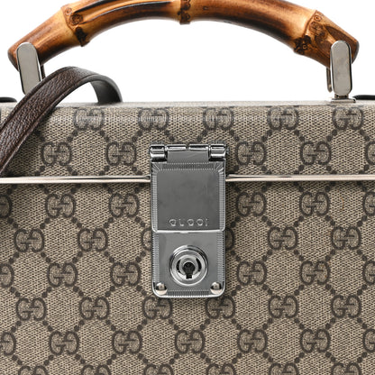 Gucci GG Supreme Monogram Globe-Trotter Beauty Case Brown 8 of 10