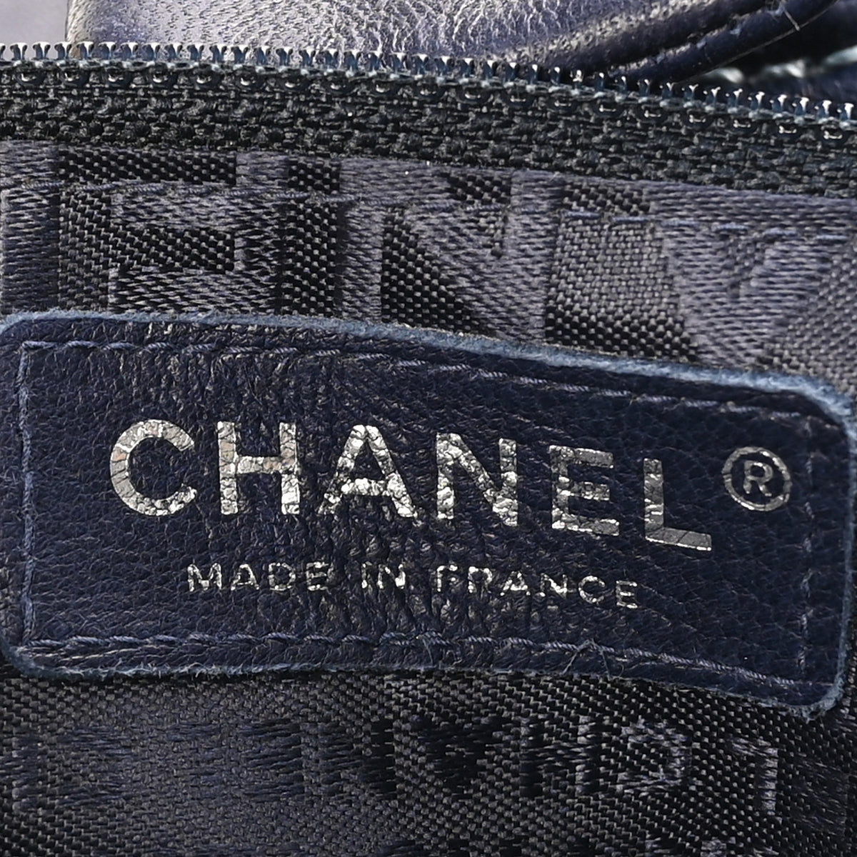 Chanel Lambskin Contrast Stitch Small Surpique Accordion Flap Navy 6 of 10