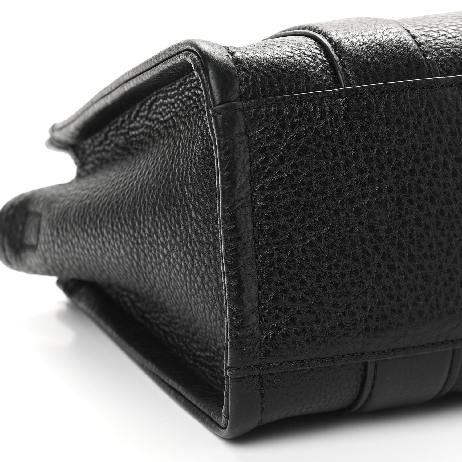 Marc Jacobs Grained Calfskin Small The Tote Bag Black 9 of 10