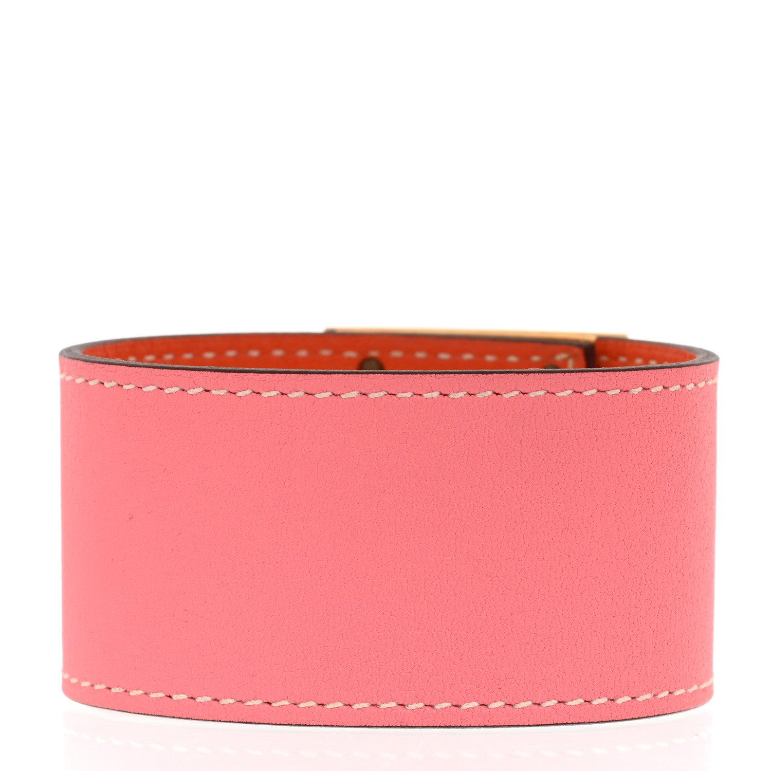 Hermes Swift Kelly Dog Bracelet T3 Rose D'Ete Orange 3 of 7