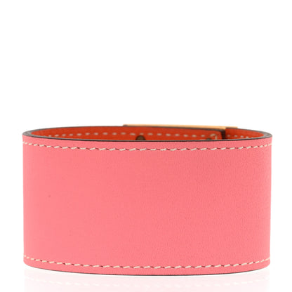 Hermes Swift Kelly Dog Bracelet T3 Rose D'Ete Orange 3 of 7