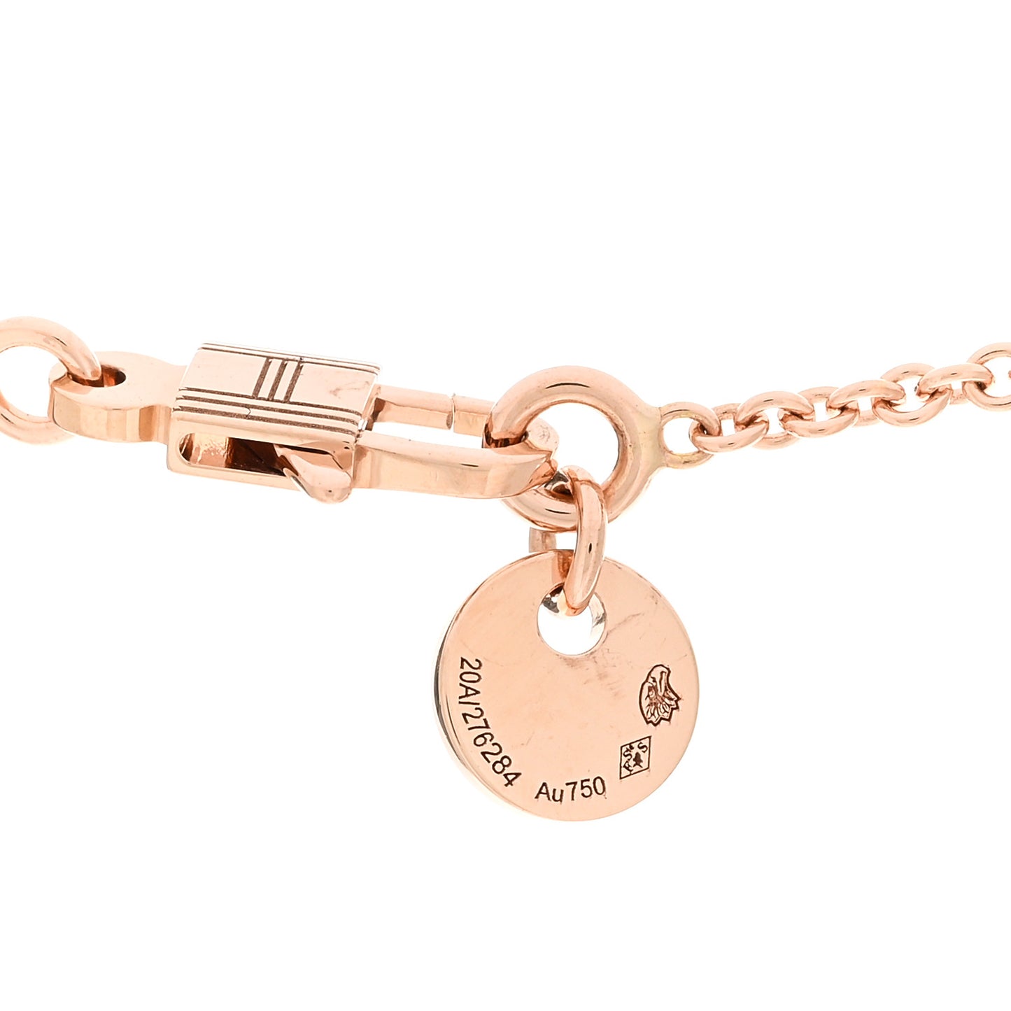 18K Rose Gold Black Jade Kelly Amulettes Pendant Necklace