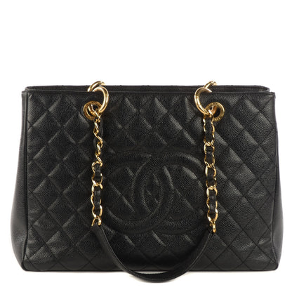 Chanel Caviar Quilted Grand Shopping Tote GST Black 1 of 7
