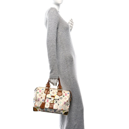 Louis Vuitton Monogram Multicolor Speedy 30 White 2 of 10