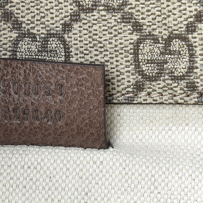 Gucci GG Supreme Monogram Web Small Neo Vintage Double Flap Messenger Bag Beige New Acero 9 of 12