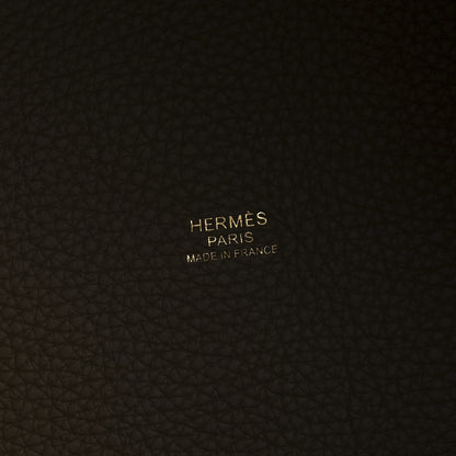 Hermes Taurillon Clemence Picotin Lock 22 MM Etoupe 6 of 10