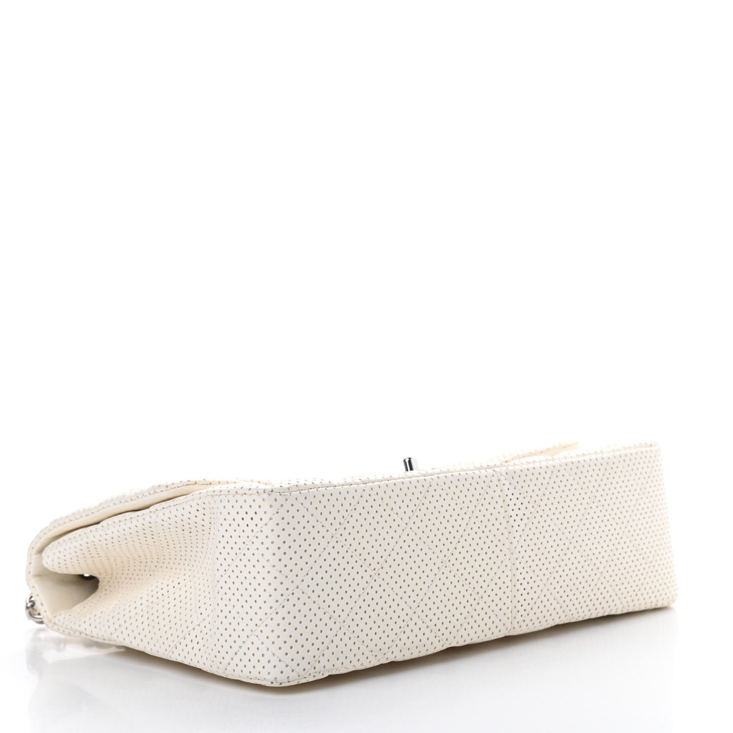 Lambskin Perforated Jumbo Single Flap White