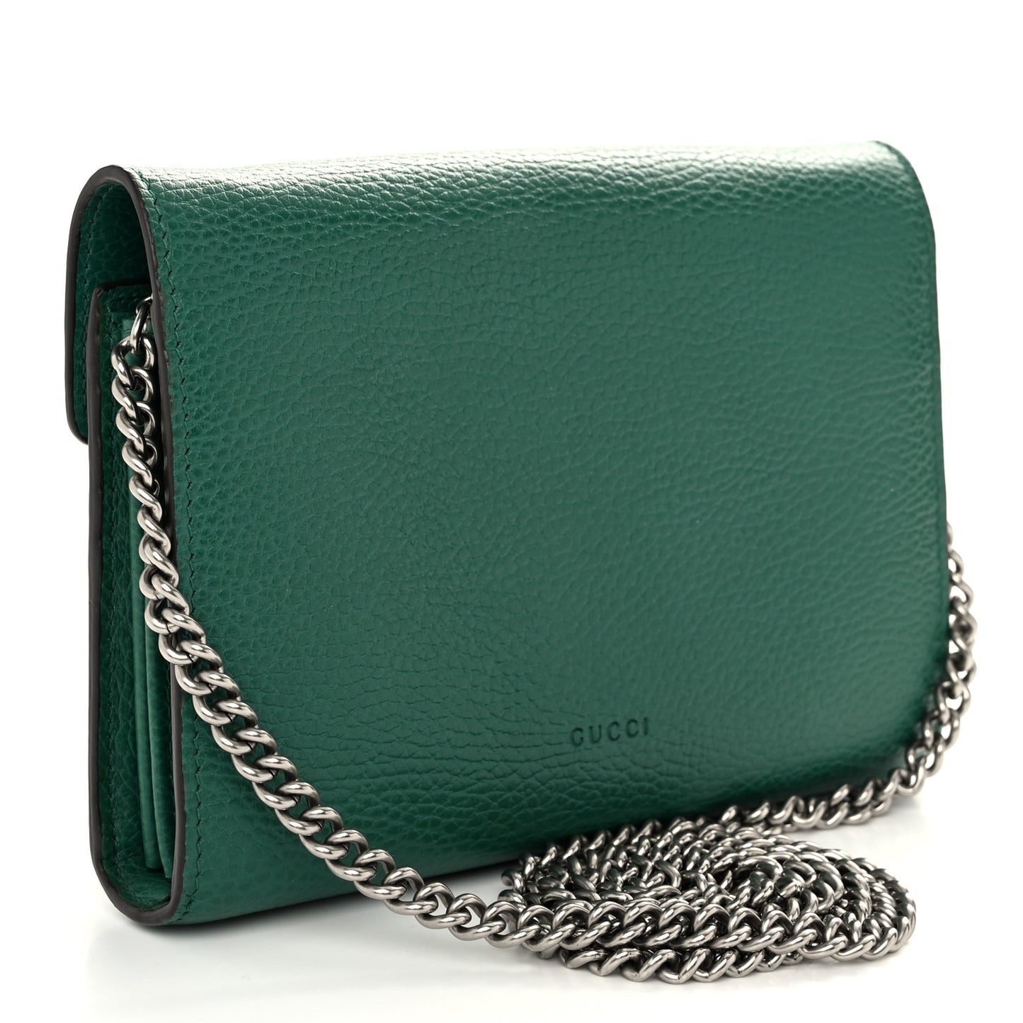 Calfskin Mini Dionysus Chain Wallet Emerald