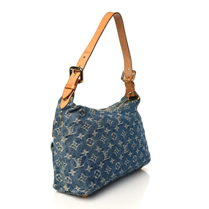 Louis Vuitton Monogram Denim Baggy PM Blue 4 of 11