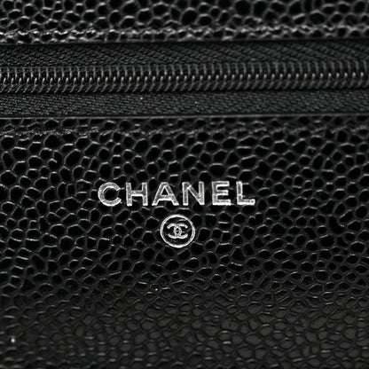 Chanel Caviar Quilted Wallet on Chain WOC Black 6 of 12
