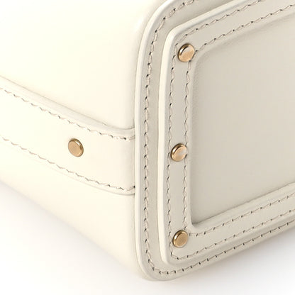 Chloe Smooth Calfskin Mini Roy Bucket Bag Natural White 9 of 10