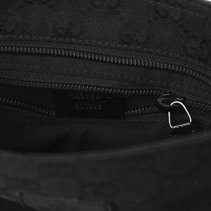 Gucci Monogram Web Small Flat Messenger Bag Black 9 of 10