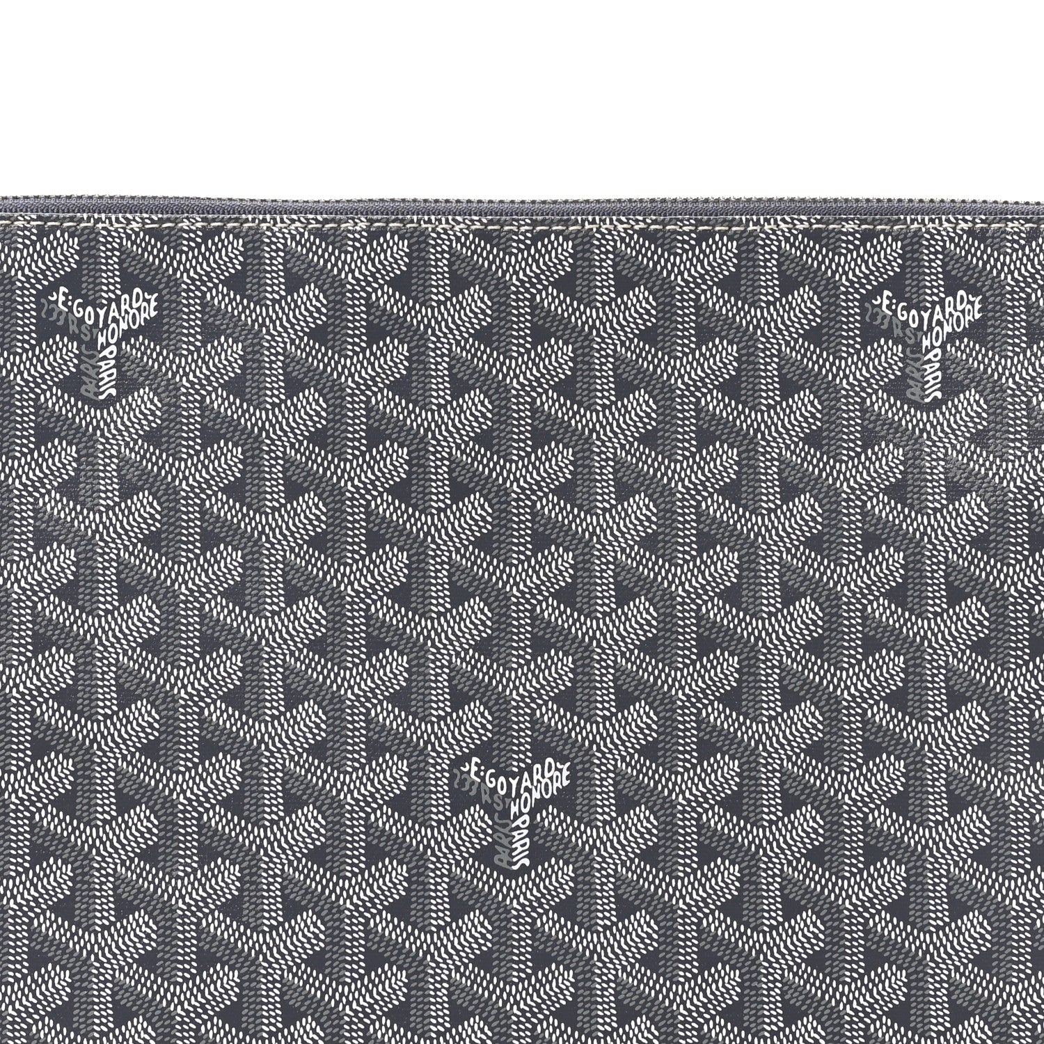 Goyard Goyardine Senat Pochette GM Grey 7 of 8