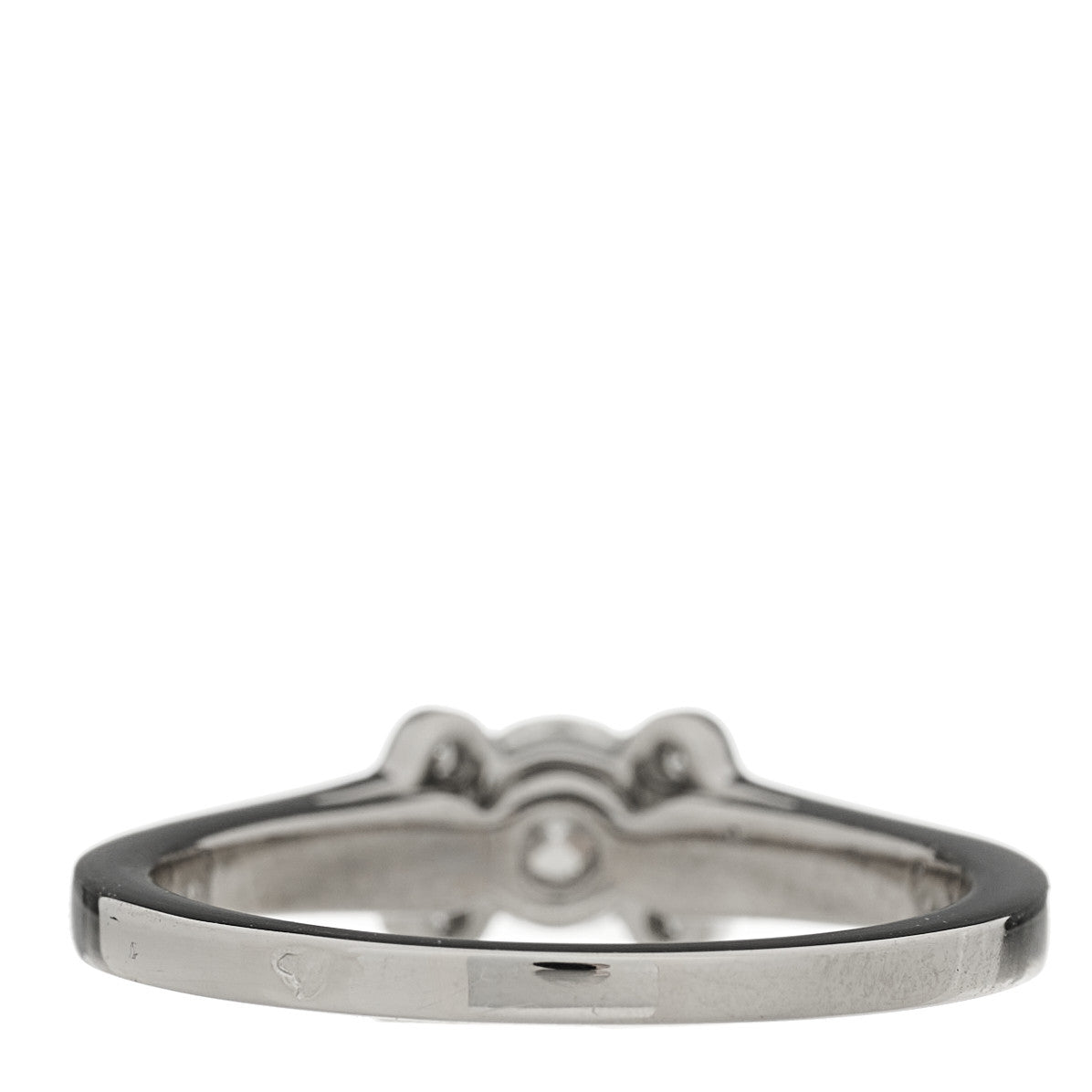 Cartier Platinum Diamond .33ct Ballerine Solitaire Engagement Ring 50 5.25 3 of 6