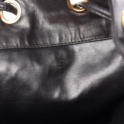 Chanel Lambskin CC Drawstring Shoulder Bag Black 7 of 21