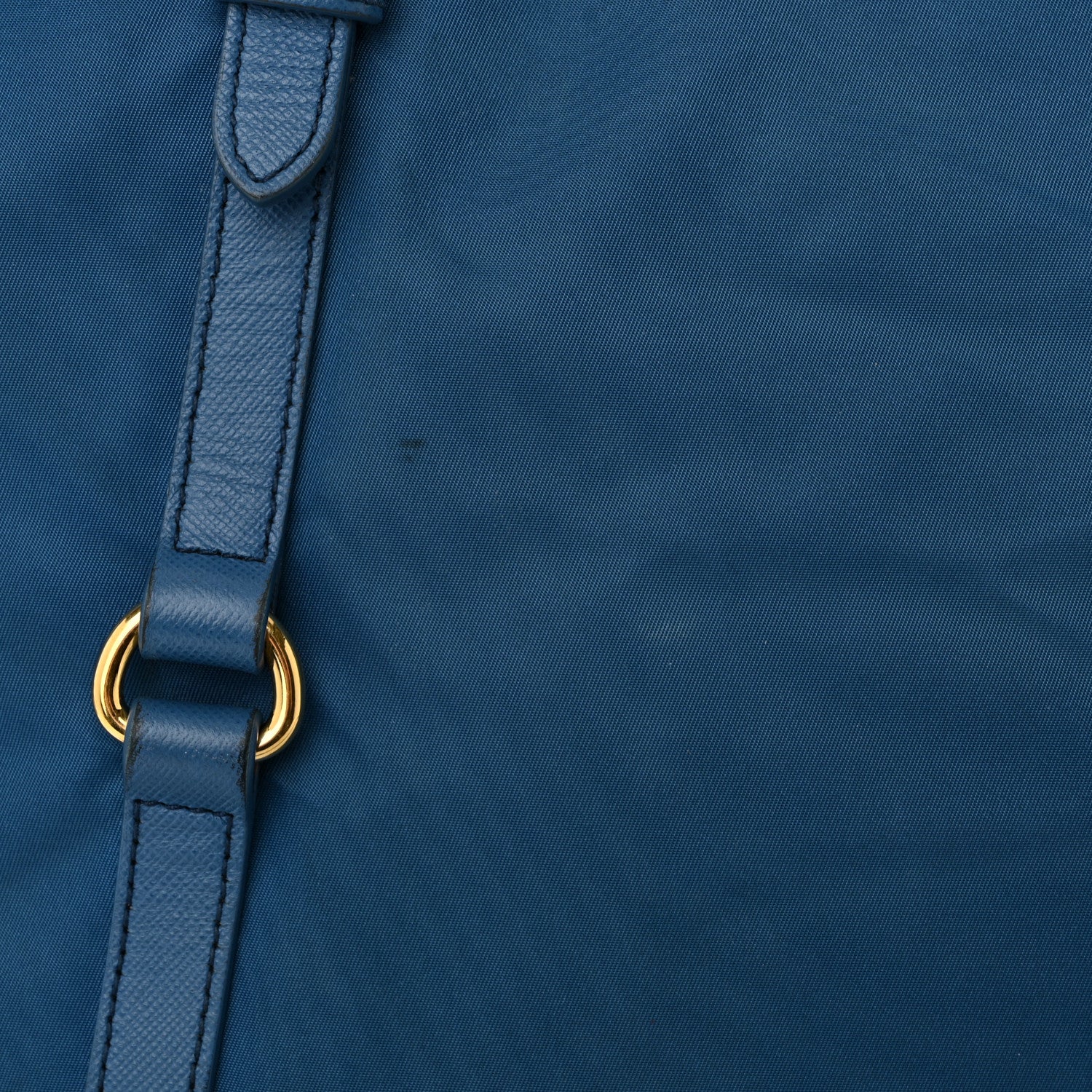 Prada Tessuto Nylon Saffiano Tote Cobalto 13 of 13