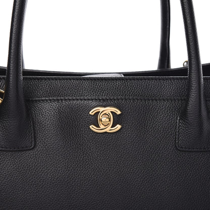 Chanel Calfskin Cerf Executive Shopper Tote Black 11 of 11