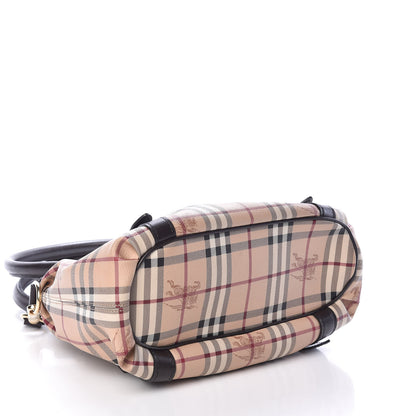 Burberry Haymarket Check Small Northfield Tote Chocolate 4 of 14