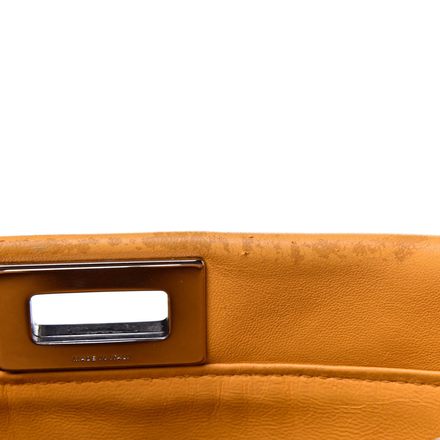 Nappa Mini Peekaboo Iconic Satchel Giallo Syrup