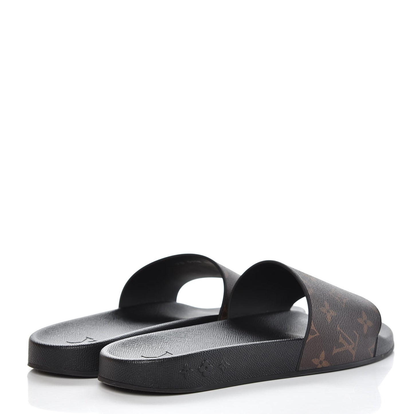 Rubber Monogram Mens Waterfront Mules 10 Macassar