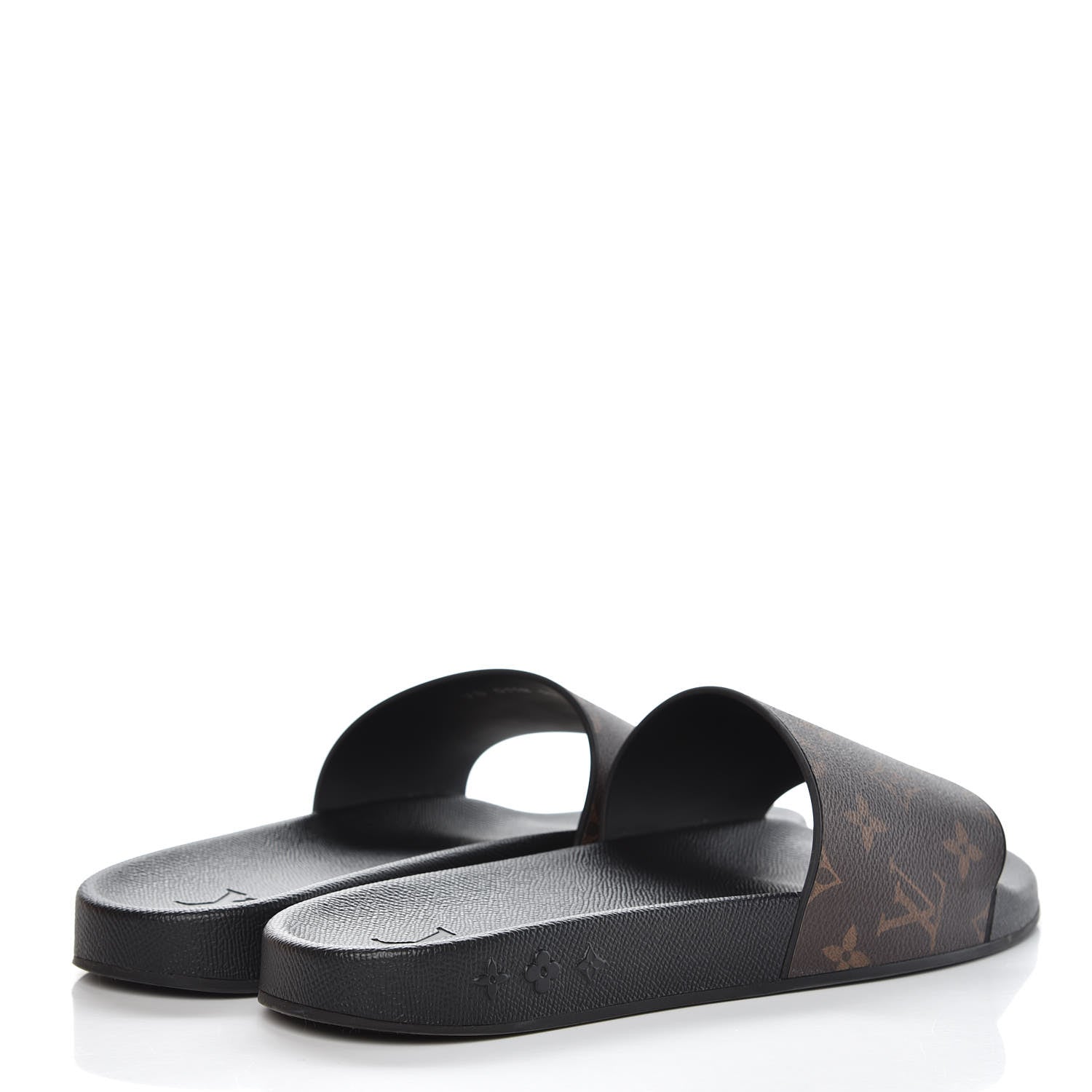 Louis Vuitton Rubber Monogram Mens Waterfront Mules 10 Macassar 4 of 12