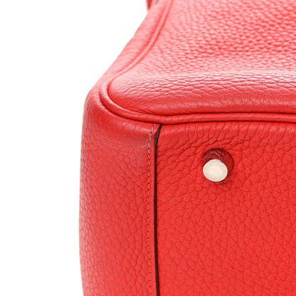 Hermes Taurillon Clemence Lindy 30 Rouge Casaque 12 of 16