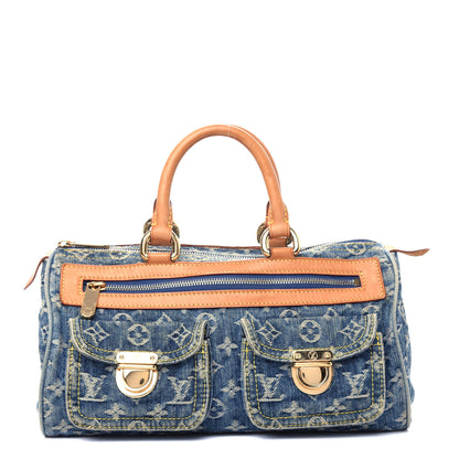 Louis Vuitton Monogram Denim Neo Speedy Blue 1 of 9