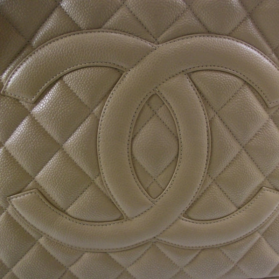 Chanel Caviar Quilted Medallion Tote Beige 11 of 11